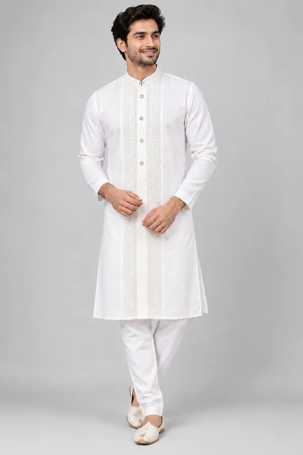 Men_S_White_Embroidered_Kurta