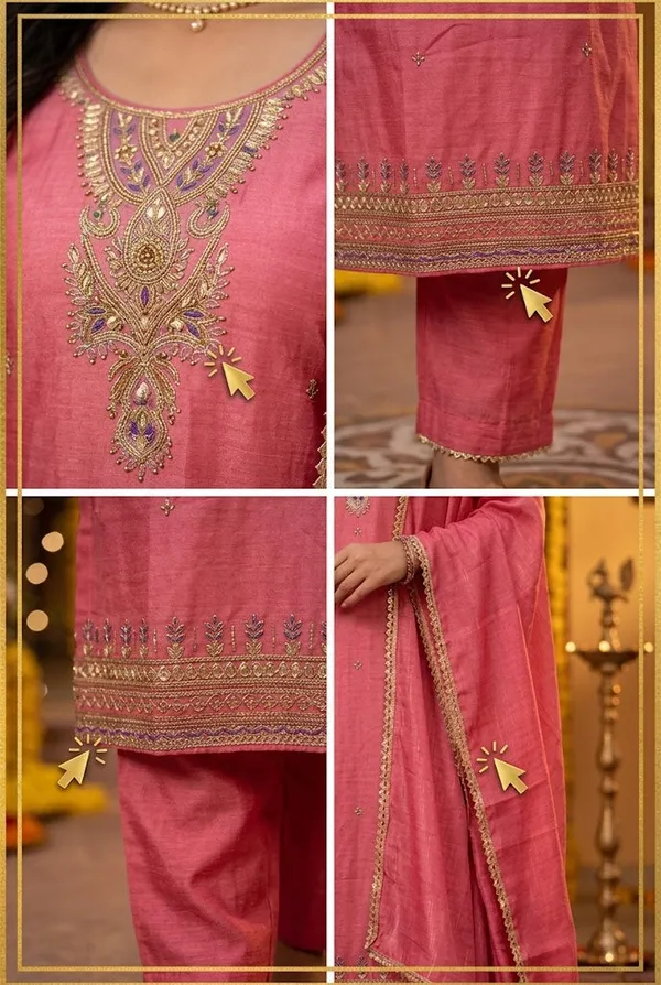 Embroidered_Festive_Kurta_Set_With_Dupatta_Pink
