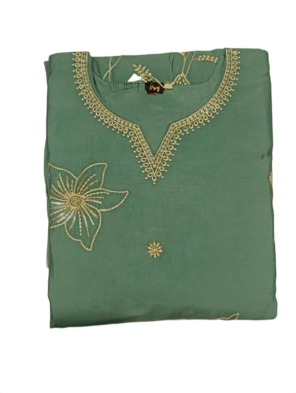 Floral_Embroidered_Kurta_Pant_Dupatta_Set_Sage_Green