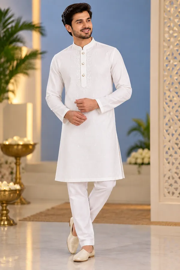 Ivory_White_Embroidered_Kurta