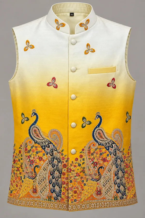 Ivory_To_Mustard_Yellow_Peacock_Embroidered_Modi_Jacket