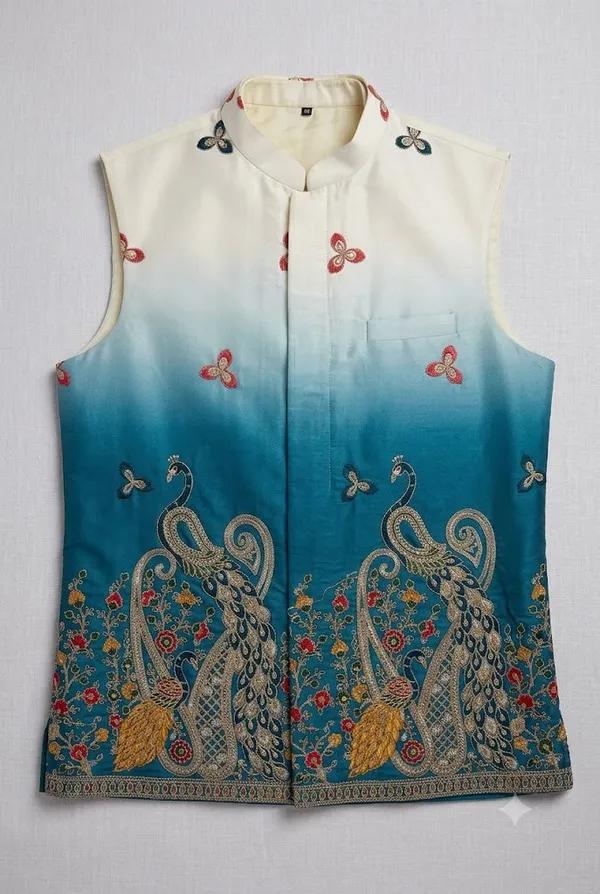 Men_S_Teal_Blue_Ombre_Peacock_Embroidered_Nehru_Jacket