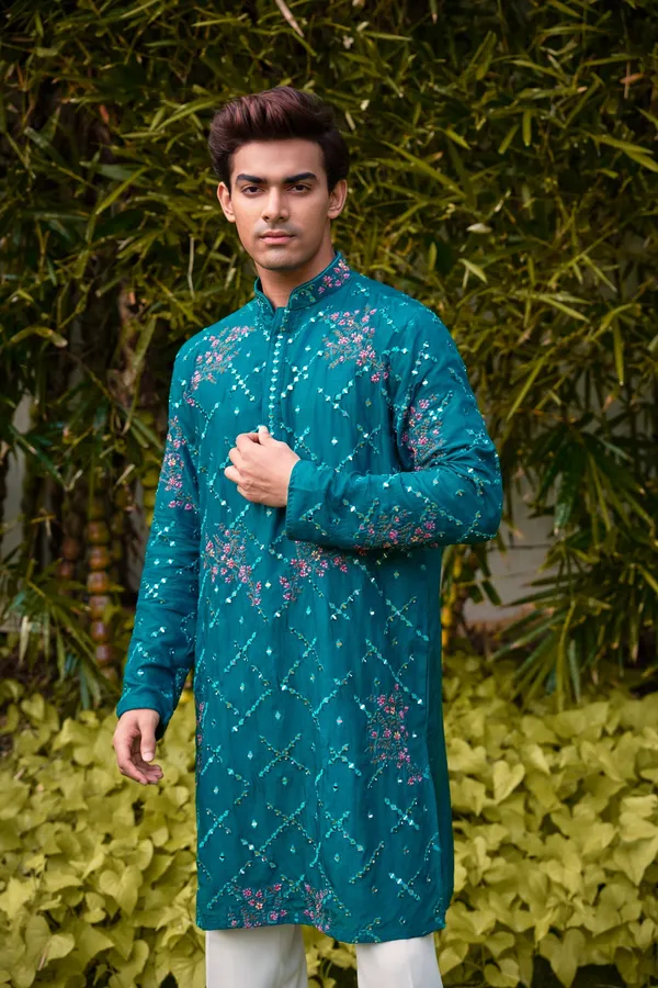 Teal_Blue_Embroidered_Festive_Kurta_Coming_Soon
