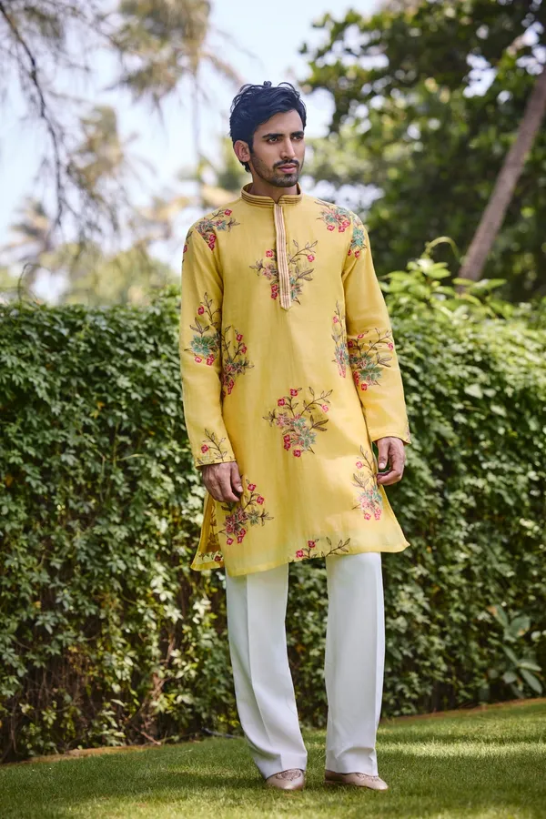 Mustard_Yellow_Floral_Embroidered_Kurta_Coming_Soon