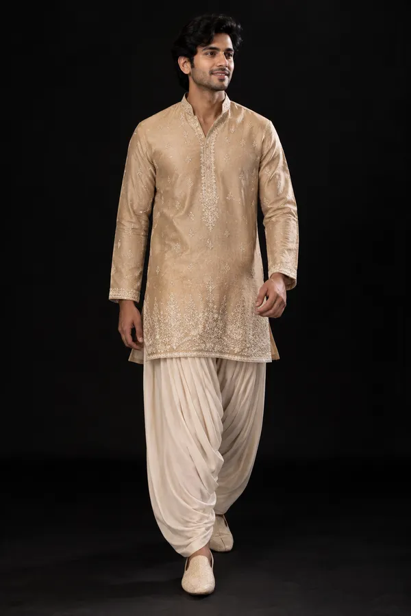 Beige_Gold_Embroidered_Festive_Kurta_Set