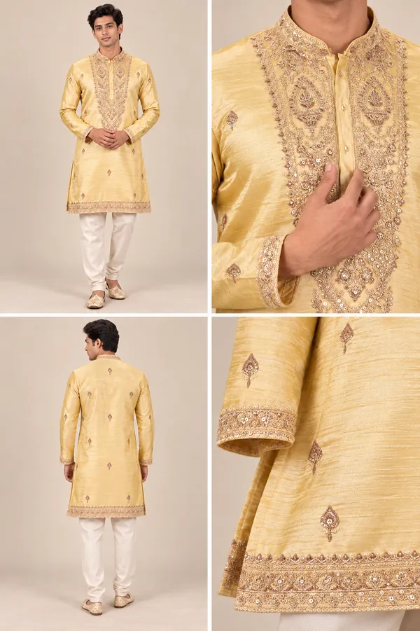 Golden_Yellow_Embroidered_Festive_Kurta_Set