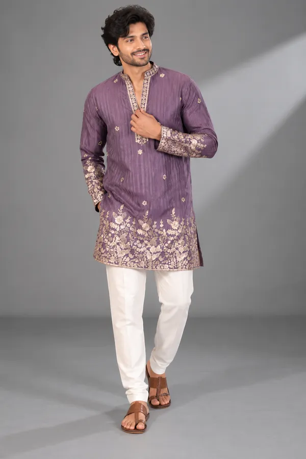 Purple_Gold_Floral_Embroidered_Festive_Kurta_Set