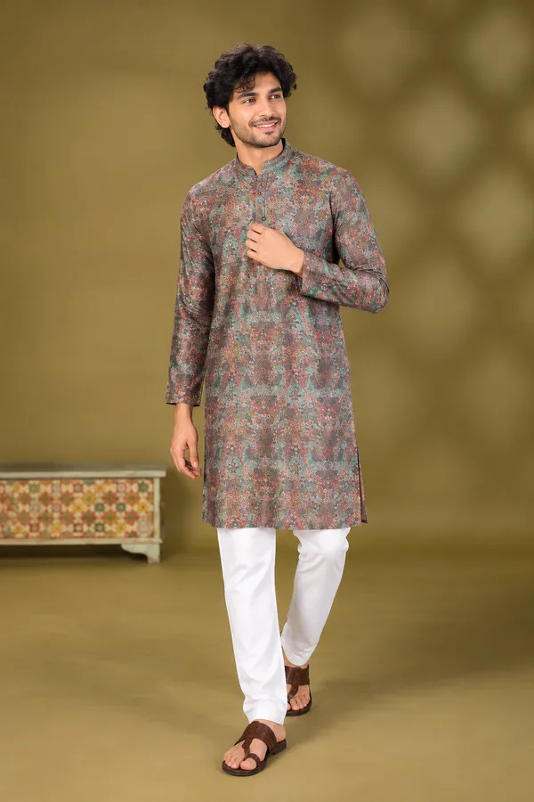 Multicolor_Paisley_Print_Kurta