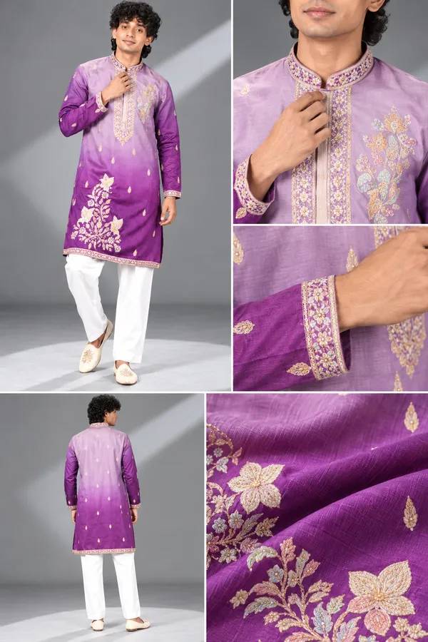 Purple_Ombre_Embroidered_Festive_Kurta