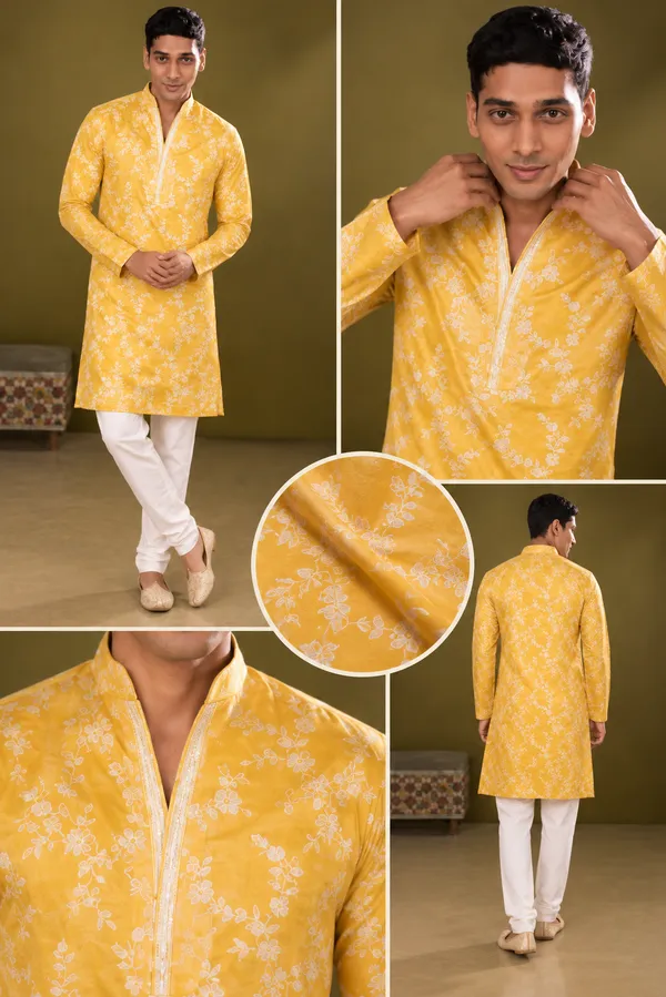 Mustard_Yellow_Floral_Printed_Kurta