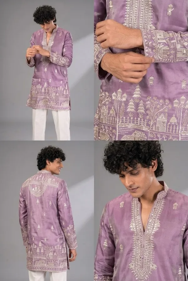 Mauve_Heritage_Embroidered_Kurta_Set