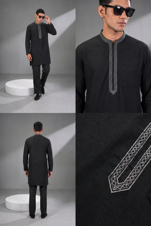 Black_Embroidered_Kurta_Set