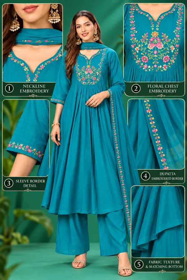 Teal_Blue_Embroidered_Festive_Kurta_Set_Teal_Blue