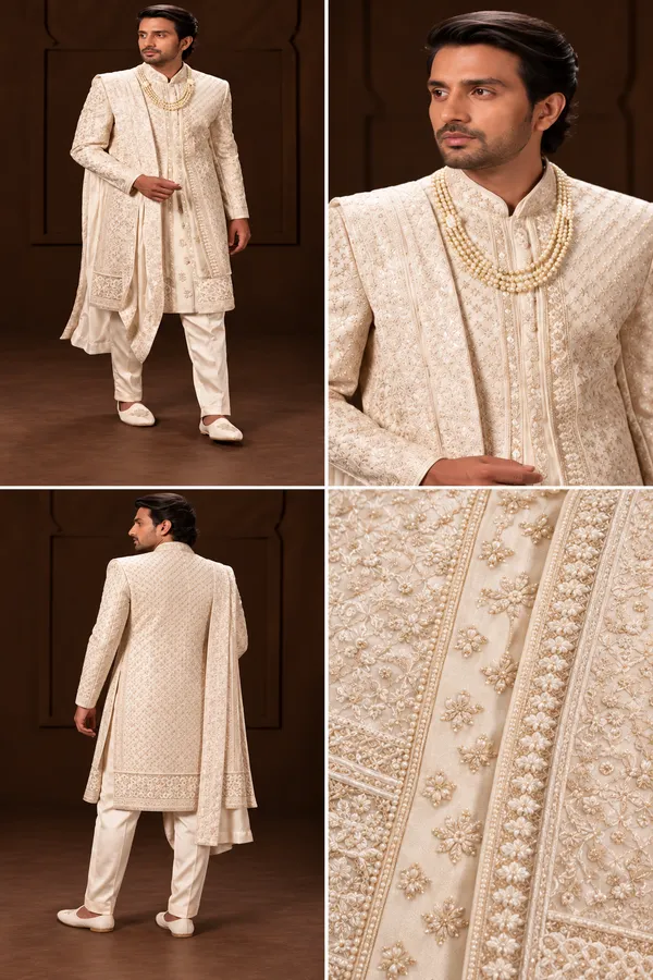 Ivory_Royal_Embroidered_Sherwani_Set