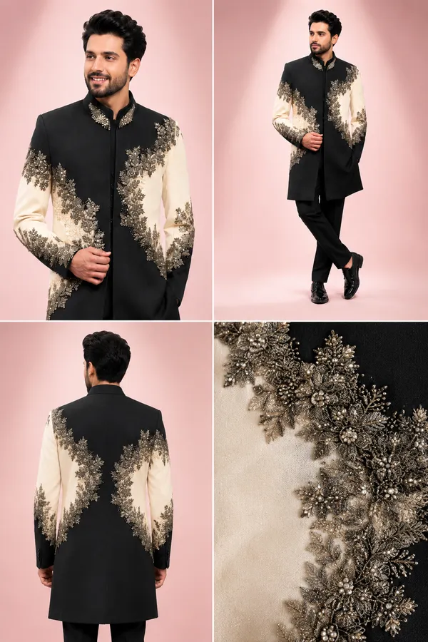 Men_S_Black_Ivory_Embroidered_Indo_Western_Sherwani