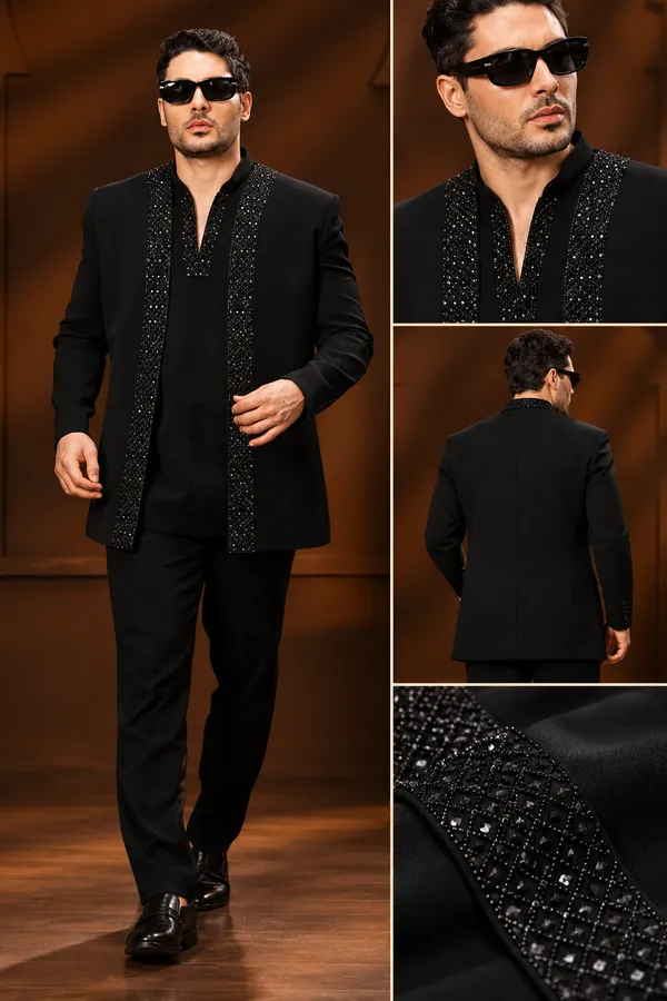 Midnight_Black_Embellished_Indo_Western_Suit
