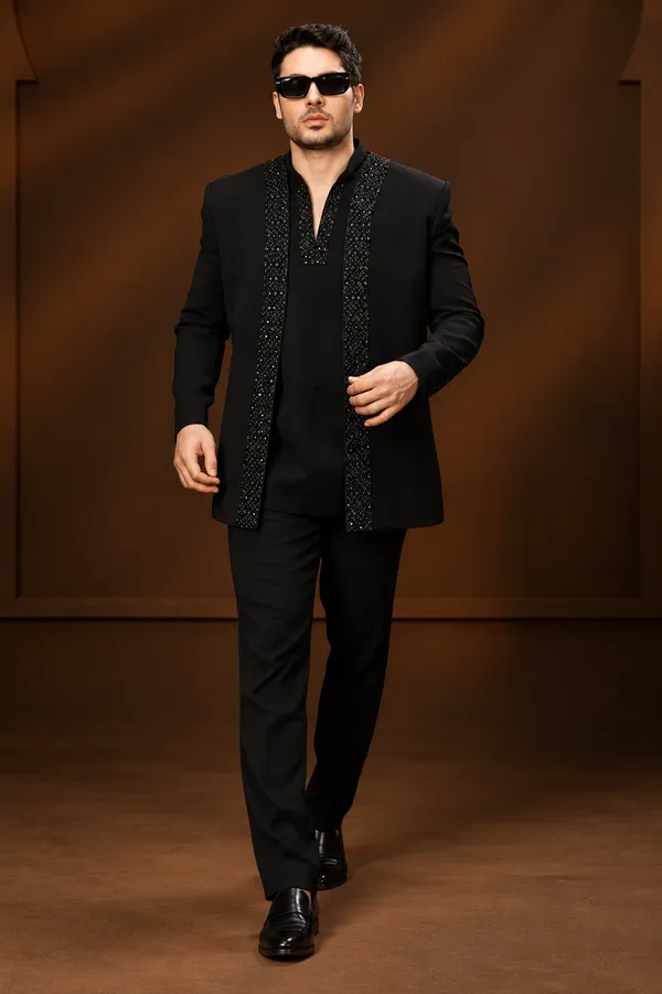 Midnight_Black_Embellished_Indo_Western_Suit