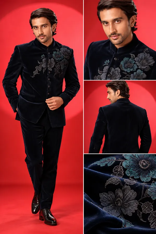 Midnight_Navy_Floral_Embroidered_Bandhgala_Suit