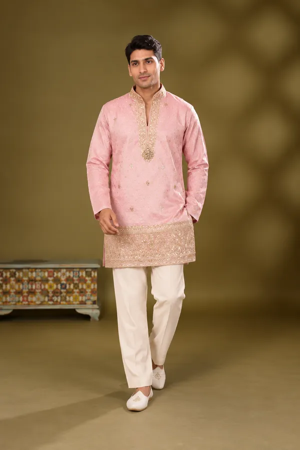 Blush_Pink_Gold_Embellished_Festive_Kurta_Set