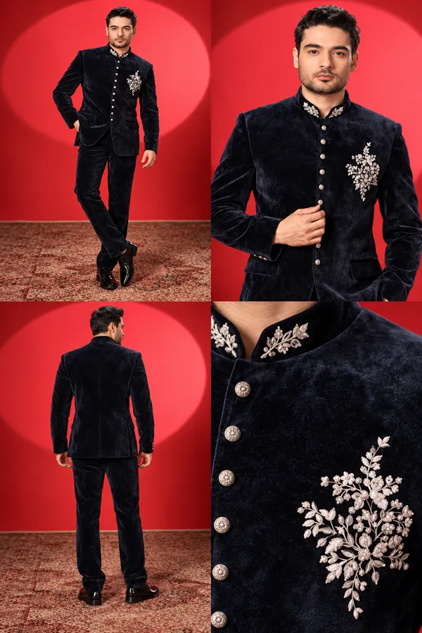 Midnight_Velvet_Embroidered_Bandhgala_Suit