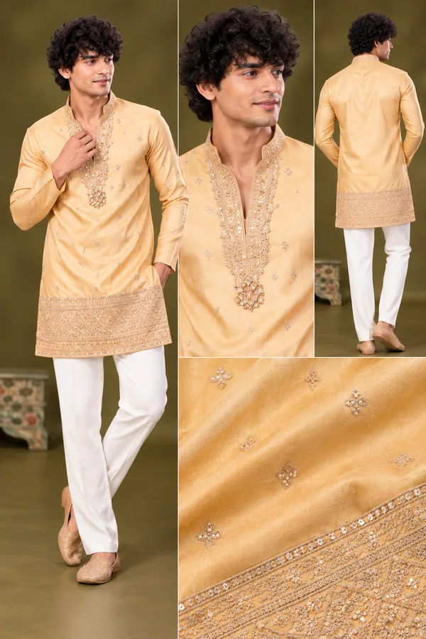 Mustard_Gold_Embroidered_Festive_Kurta_Set