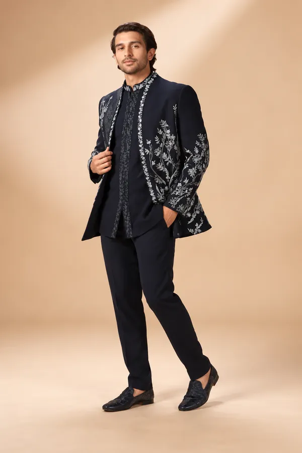 Navy_Blue_Silver_Floral_Embroidered_Indo_Western_Set