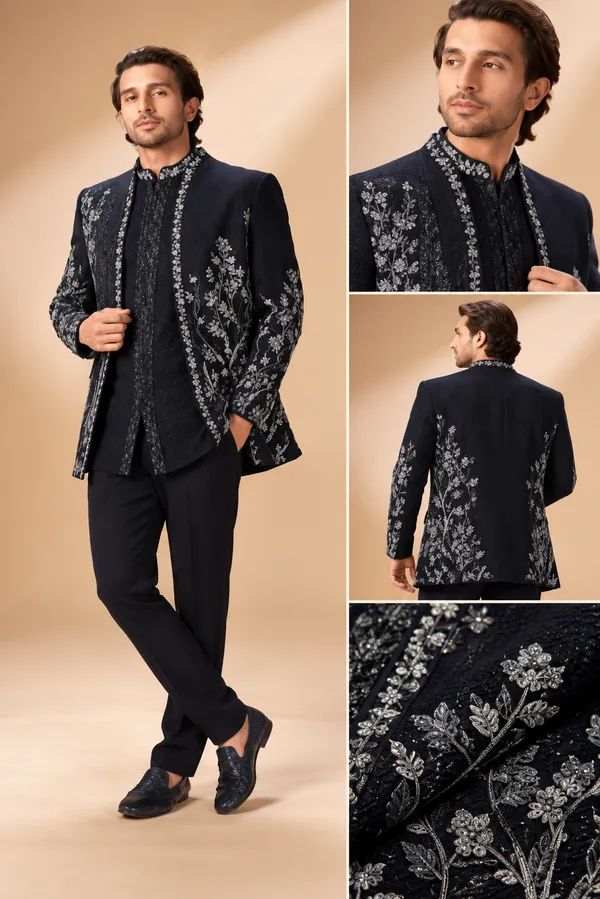 Navy_Blue_Silver_Floral_Embroidered_Indo_Western_Set