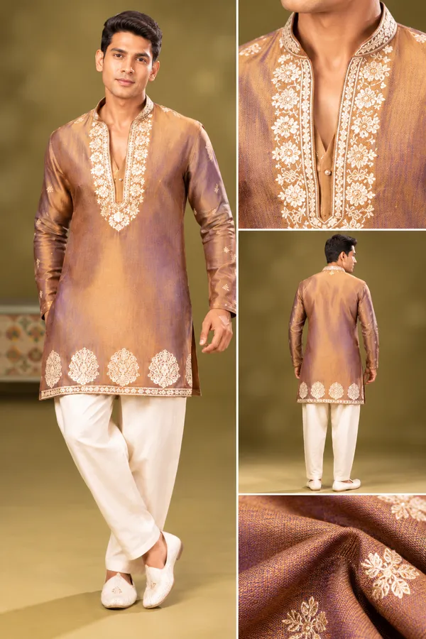 Bronze_Embroidered_Festive_Kurta_Set