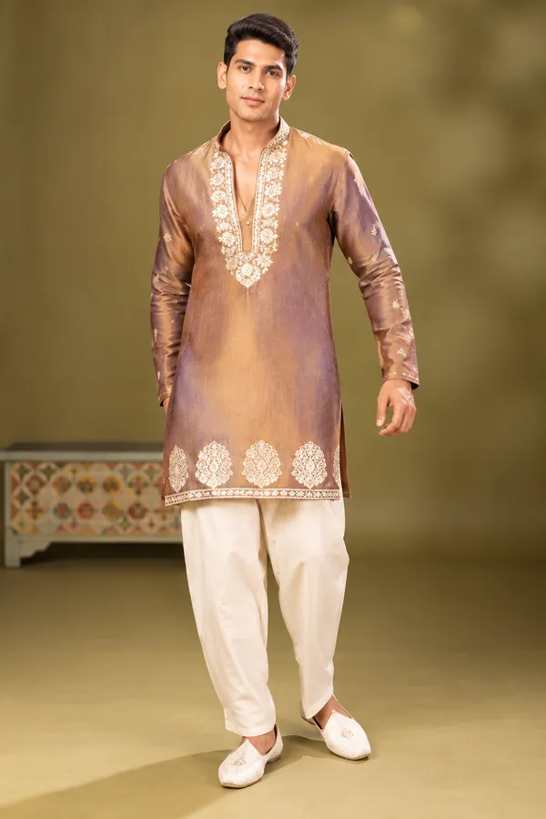 Bronze_Embroidered_Festive_Kurta_Set