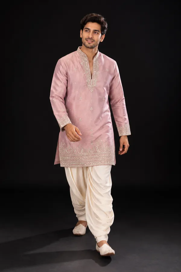 Dusty_Pink_Embroidered_Kurta_Dhoti_Set