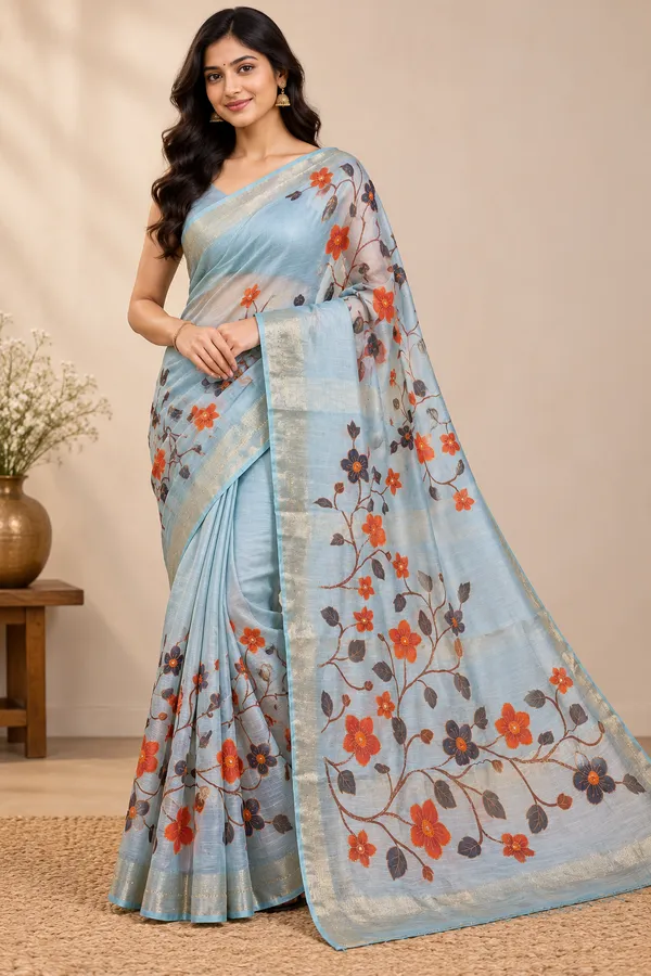 Pastel_Blue_Floral_Elegance_Saree_2_Sky_Blue