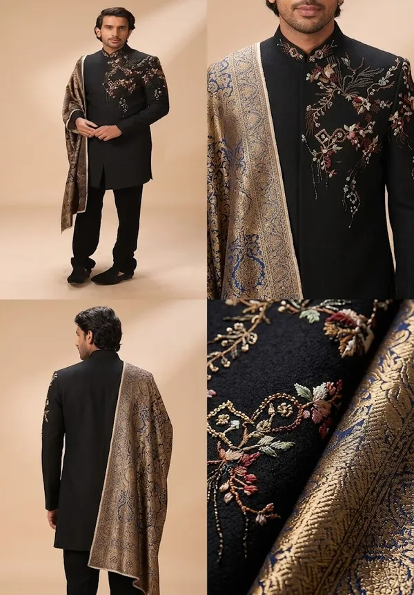 Black_Floral_Embroidered_Indo_Western_Set