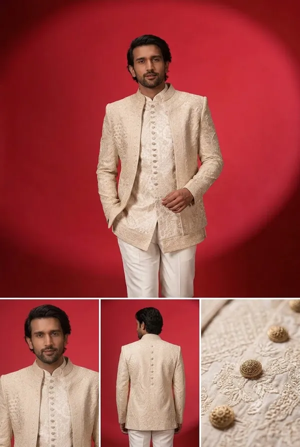 Ivory_Embroidered_Indo_Western_Wedding_Set