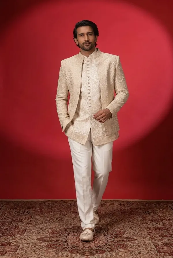 Ivory_Embroidered_Indo_Western_Wedding_Set
