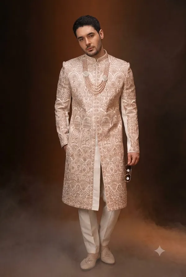 Rose_Gold_Embroidered_Groom_Sherwani