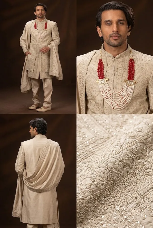 Beige_Royal_Embroidered_Groom_Sherwani