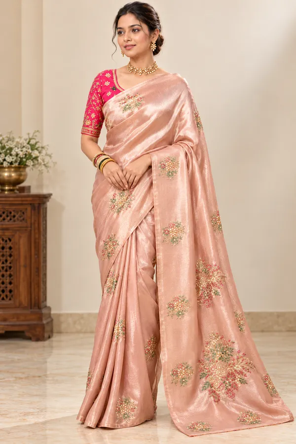 Blush_Pink_Floral_Silk_Saree_Blush_Pink