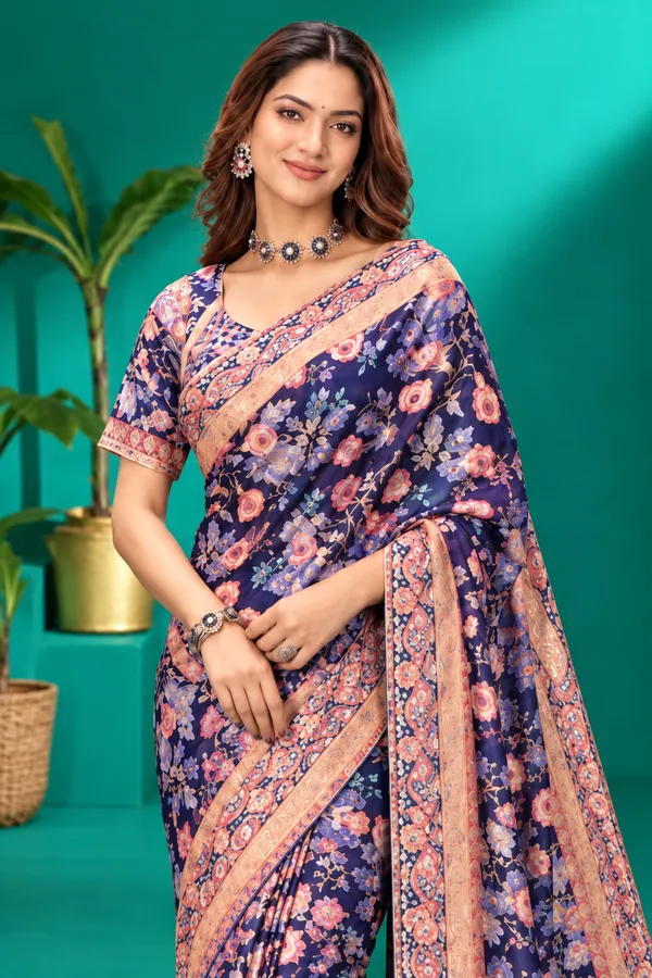 Midnight_Bloom_Floral_Saree_Royal_Blue