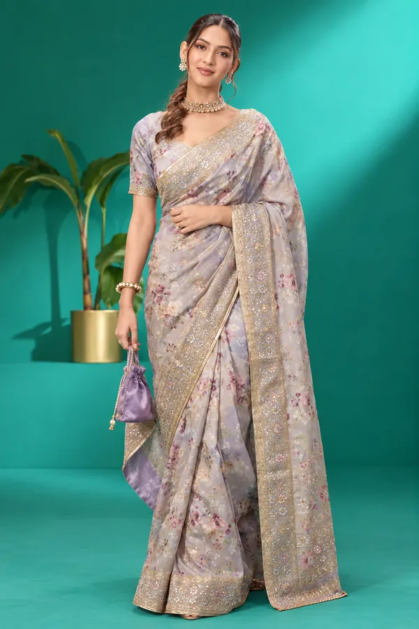Lavender_Floral_Elegance_Saree_Lavender