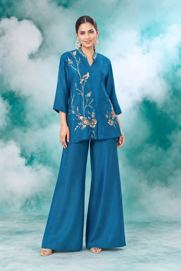 Teal_Blue_Floral_Embroidered_Co_Ord_Set_Teal_Blue