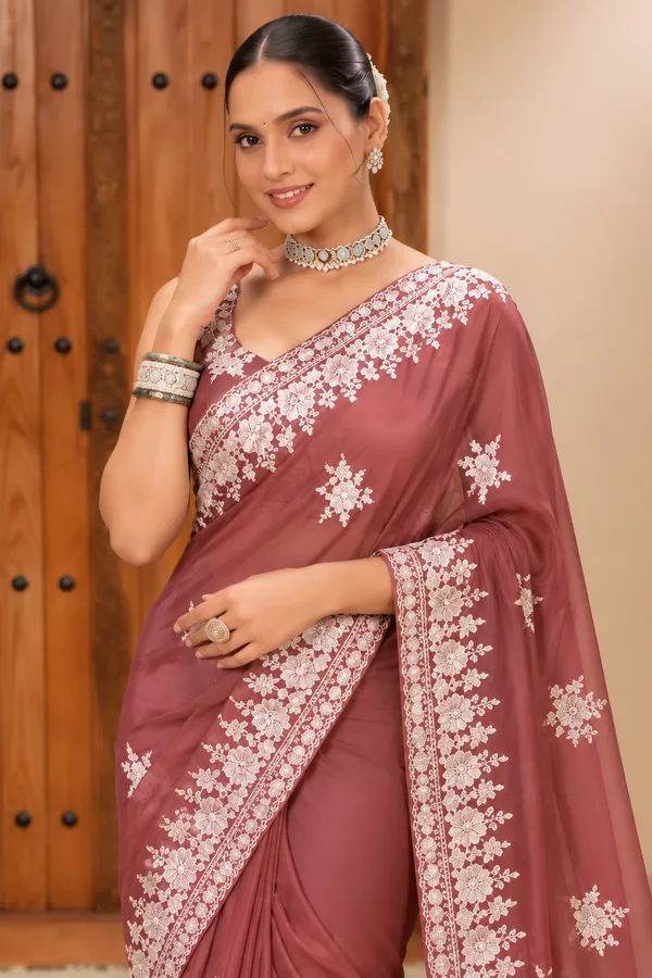 Elegant_Mauve_Floral_Embroidered_Saree_Coral_Peach
