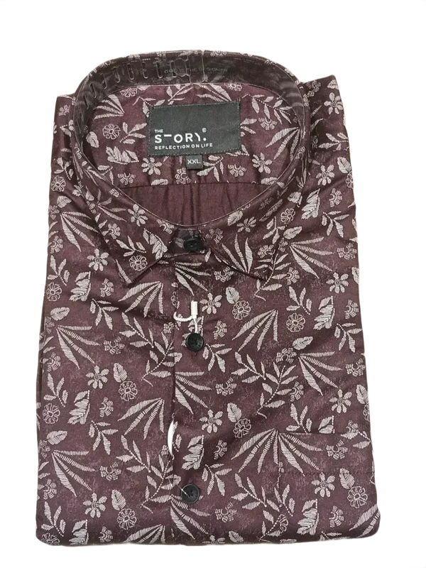 Maroon_Botanical_Print_Casual_Shirt_Maroon