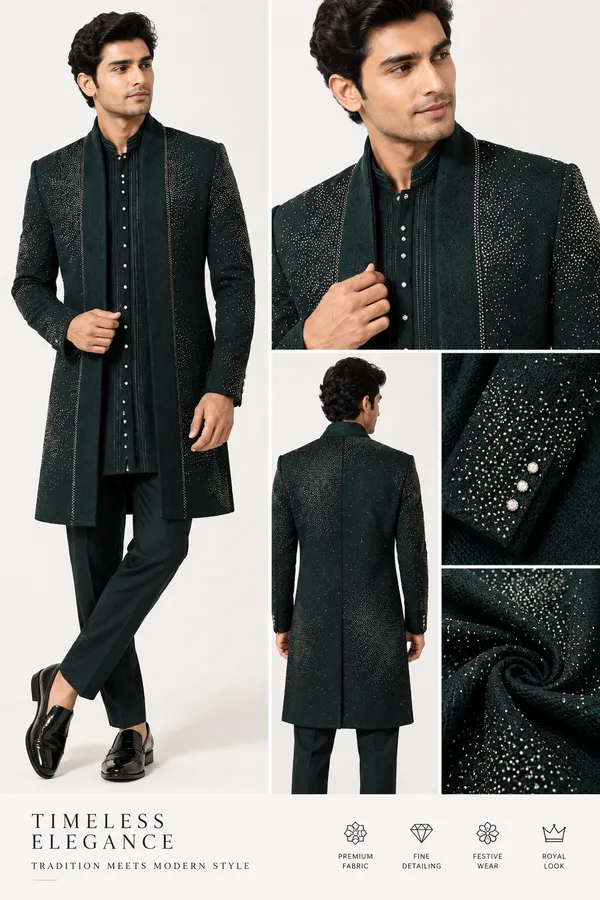Black_Embellished_Indo_Western_Sherwani_Set