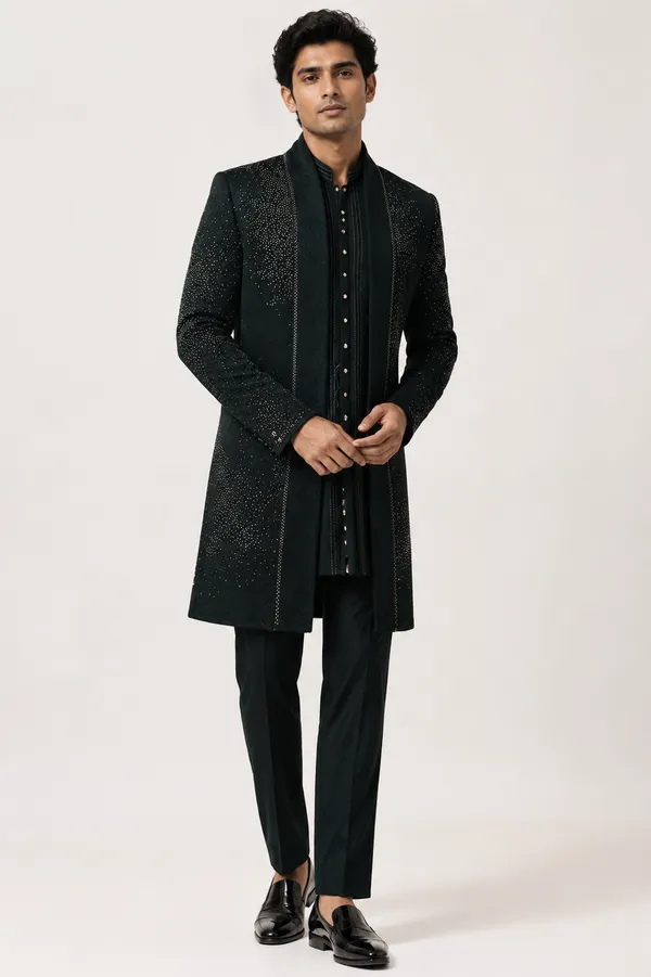 Black_Embellished_Indo_Western_Sherwani_Set
