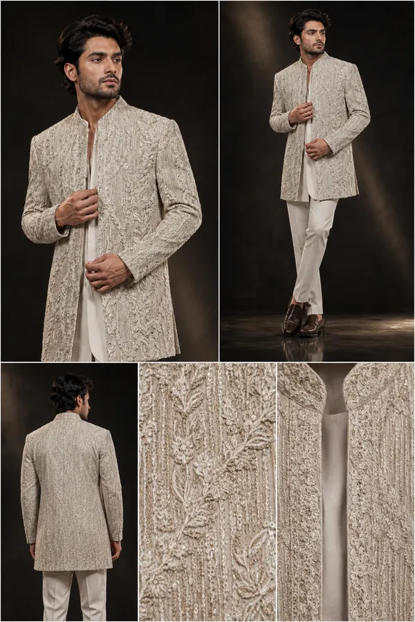 Ivory_Embroidered_Designer_Indo_Western_Sherwani_Set