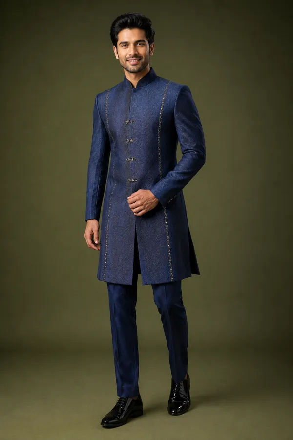 Royal_Navy_Blue_Indo_Western_Sherwani_Set
