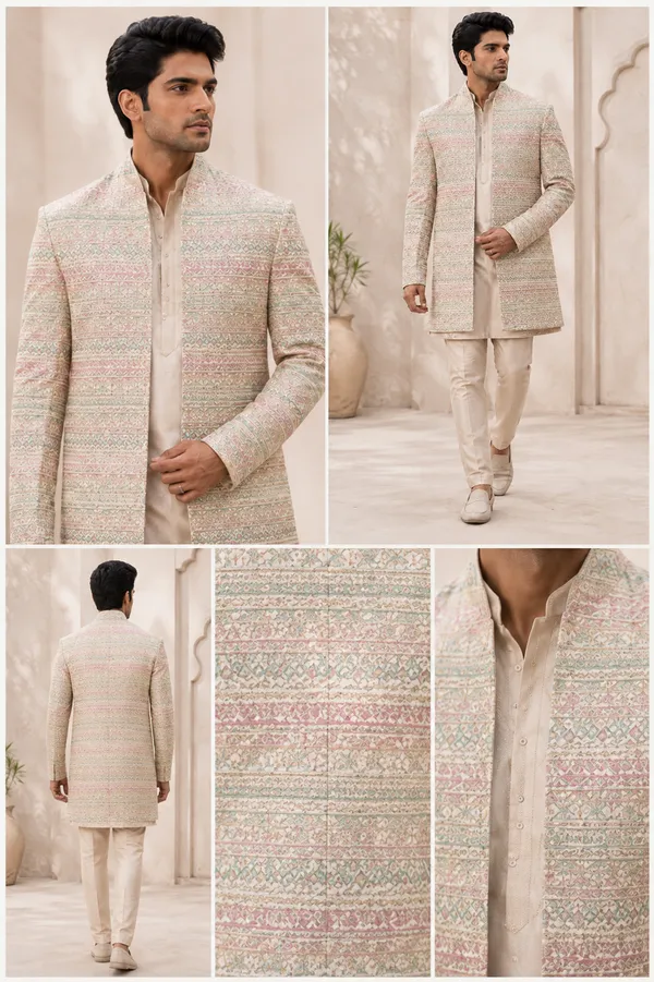 Pastel_Embroidered_Indo_Western_Sherwani_Set