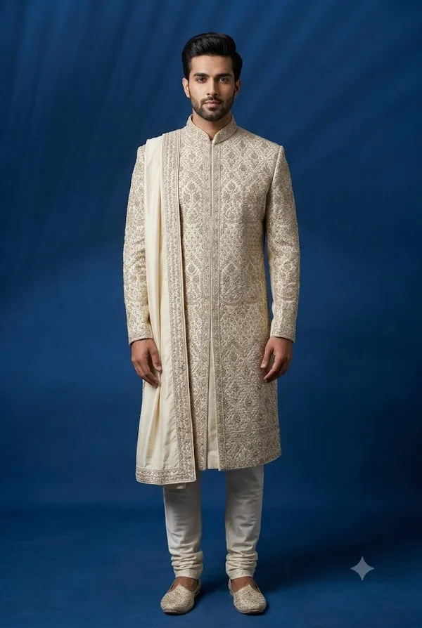 Royal_Ivory_Embroidered_Sherwani_Set