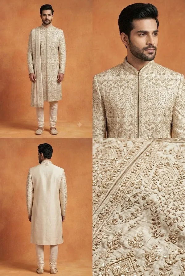 Ivory_Royal_Embroidered_Sherwani_Set