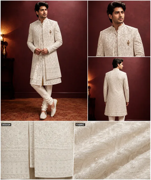 Ivory_Embroidered_Indo_Western_Sherwani
